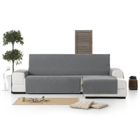 Capa cobre chaise longue Mid | Tecido de linhas verticais | Proteção parcial elegante | Lavável na máquina