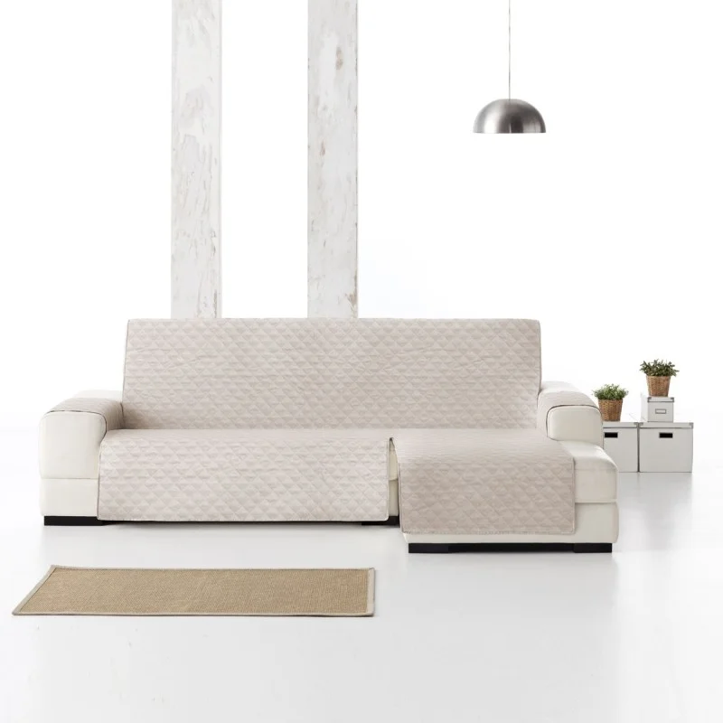 Capa acolchoada chaise longue Cotton Quilt | Microfibra suave | Reversível e lavável | Proteção diária Capa acolchoada chaise longue Cotton Quilt | Microfibra suave | Reversível e lavável | Proteção diária