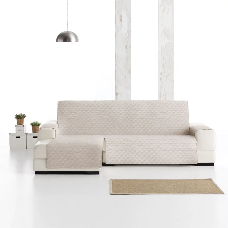 Capa acolchoada chaise longue Cotton Quilt | Microfibra suave | Reversível e lavável | Proteção diária