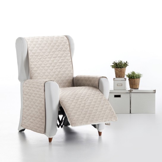 Capa almofadada modelo Cotton Quilt para poltrona reclinável