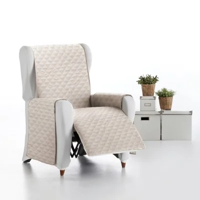 Capa almofadada modelo Cotton Quilt para poltrona reclinável