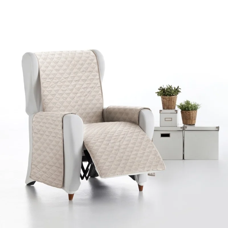 Capa almofadada modelo Cotton Quilt para poltrona reclinável