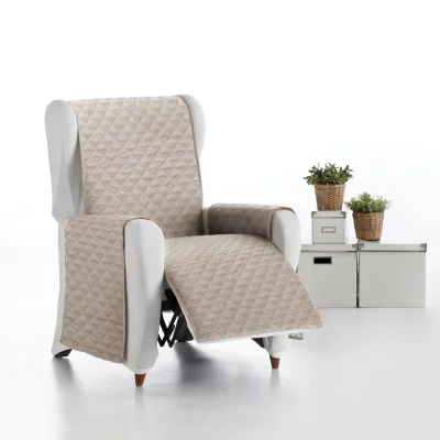 Capa almofadada modelo Cotton Quilt para poltrona reclinável