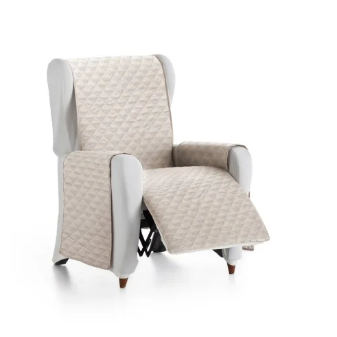 Capa acolchoada poltrona relax Cotton Quilt | Microfibra resistente | Proteção integral com estilo | Lavável e reversível