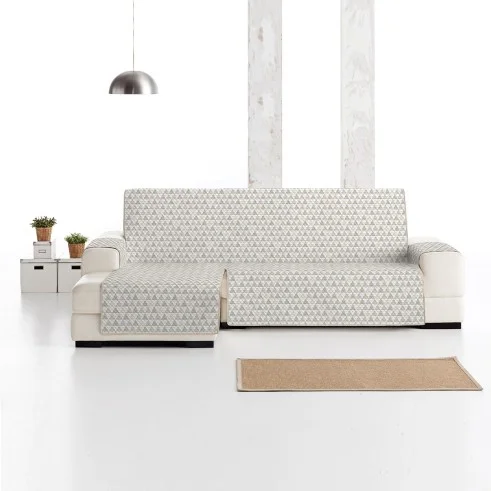 Capa acolchoada chaise longue Nordic | Losangos acolchoados | Proteção moderna e confortável | Lavagem simples