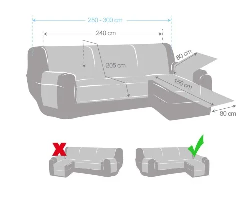 Capa acolchoada Nordic Model para Chaise Longue