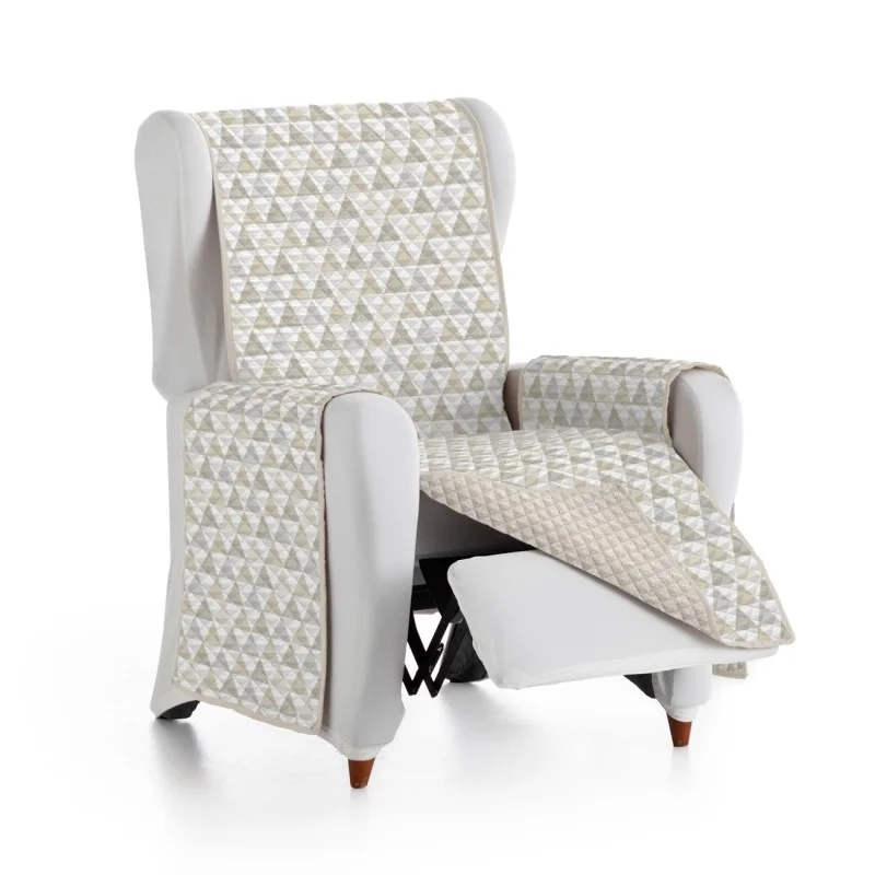 Capa poltrona relax Nordic | Microfibra acolchoada | Reversível e lavável | Padrão de losangos Capa poltrona relax Nordic | Microfibra acolchoada | Reversível e lavável | Padrão de losangos