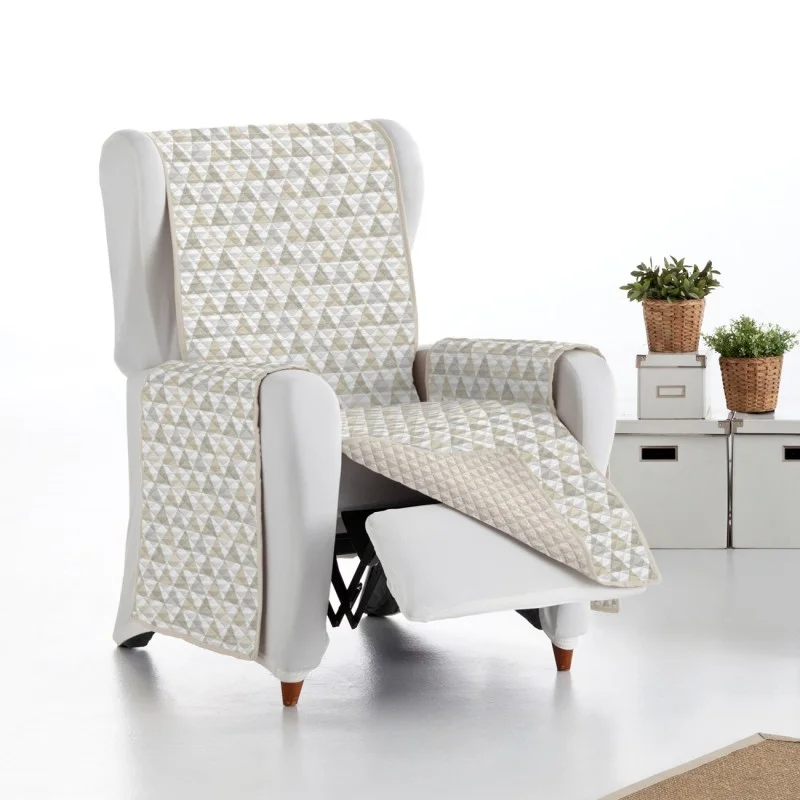 Capa poltrona relax Nordic | Microfibra acolchoada | Reversível e lavável | Padrão de losangos Capa poltrona relax Nordic | Microfibra acolchoada | Reversível e lavável | Padrão de losangos