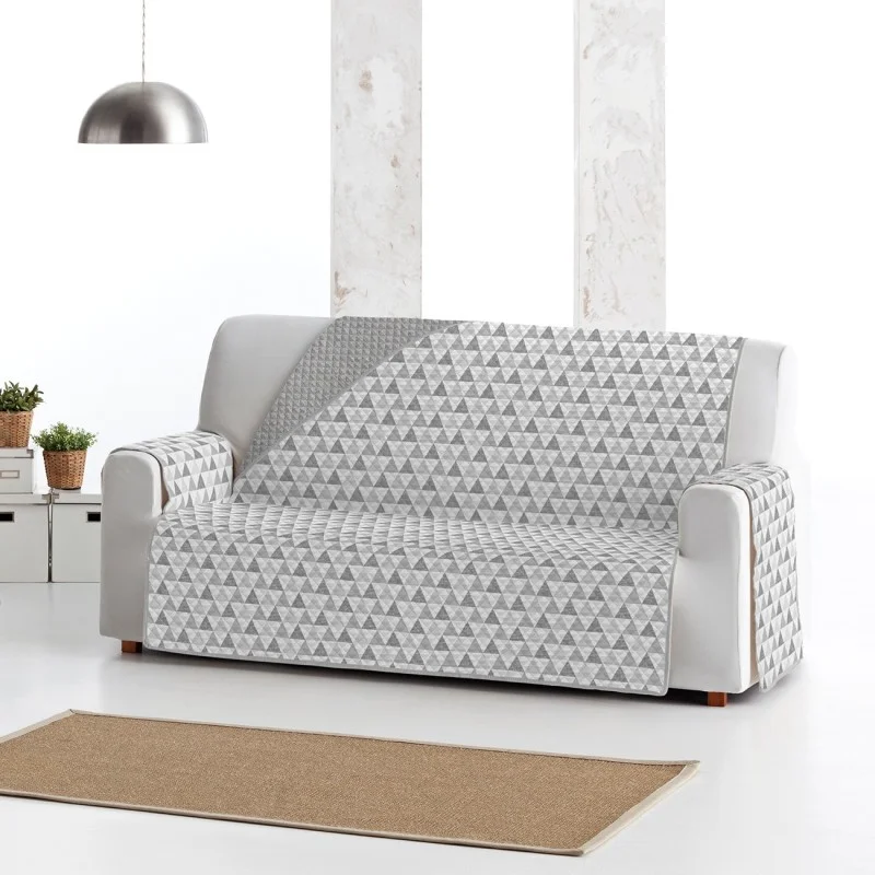 Capa sofá Nordic | Microfibra acolchoada | Reversível com estilo moderno | Lavável na máquina