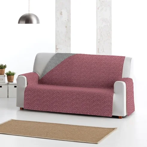 Capa sofá Mist | Microfibra acolchoada | Proteção parcial reversível | Limpeza fácil