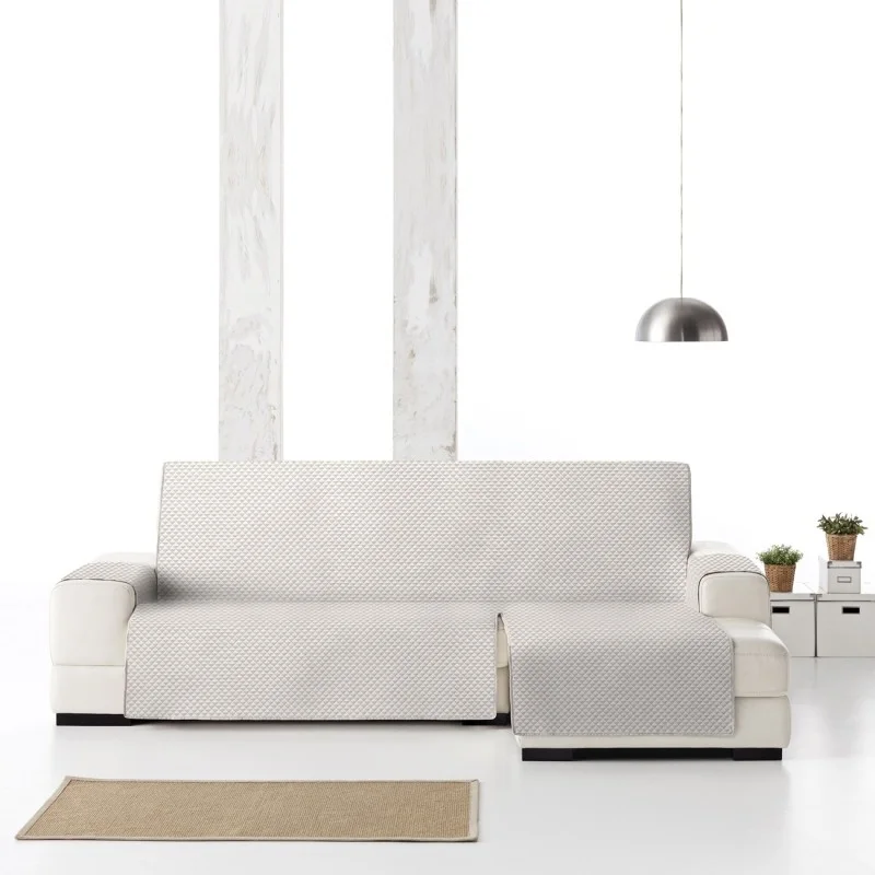 Capa chaise longue Oslo | Losangos acolchoados | Proteção visível e suave | Reversível e lavável Capa chaise longue Oslo | Losangos acolchoados | Proteção visível e suave | Reversível e lavável