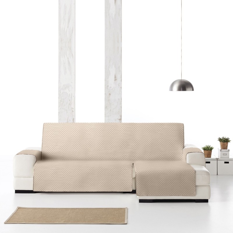 Capa chaise longue Oslo | Losangos acolchoados | Proteção visível e suave | Reversível e lavável