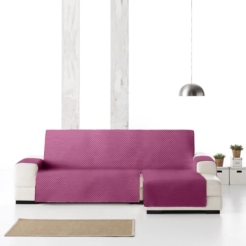 Capa chaise longue Oslo | Losangos acolchoados | Proteção visível e suave | Reversível e lavável
