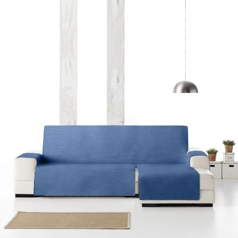 Capa chaise longue Oslo | Losangos acolchoados | Proteção visível e suave | Reversível e lavável