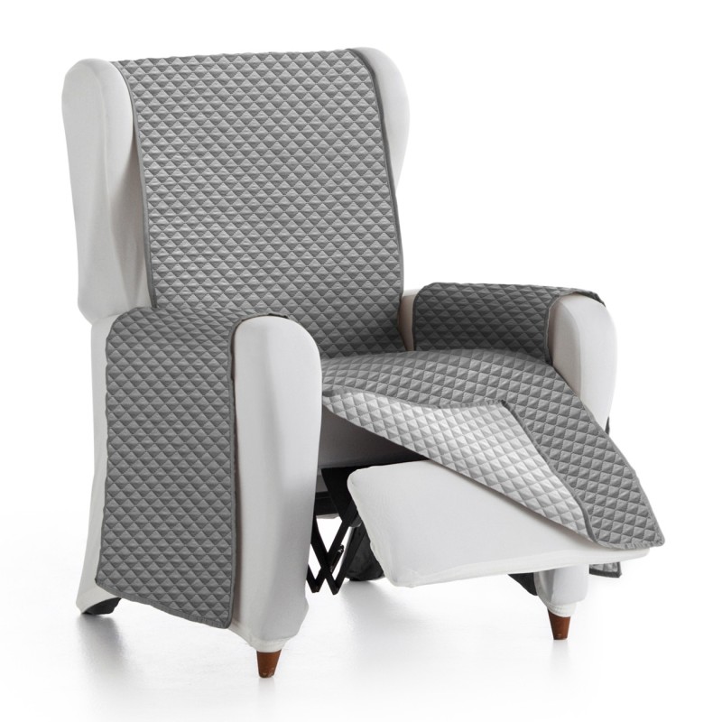 Capa sofá Oslo | Losangos acolchoados | Reversível com estilo moderno | Lavagem fácil Capa sofá Oslo | Losangos acolchoados | Reversível com estilo moderno | Lavagem fácil