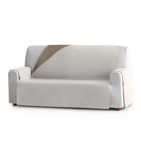 Capa sofá Oslo | Losangos acolchoados | Reversível com estilo moderno | Lavagem fácil