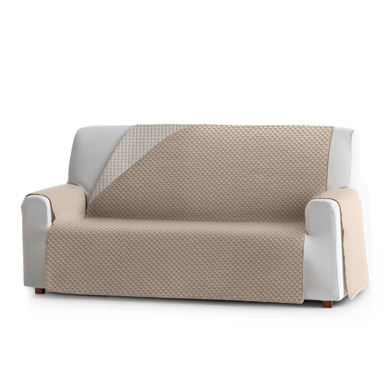 Capa sofá Oslo | Losangos acolchoados | Reversível com estilo moderno | Lavagem fácil Capa sofá Oslo | Losangos acolchoados | Reversível com estilo moderno | Lavagem fácil