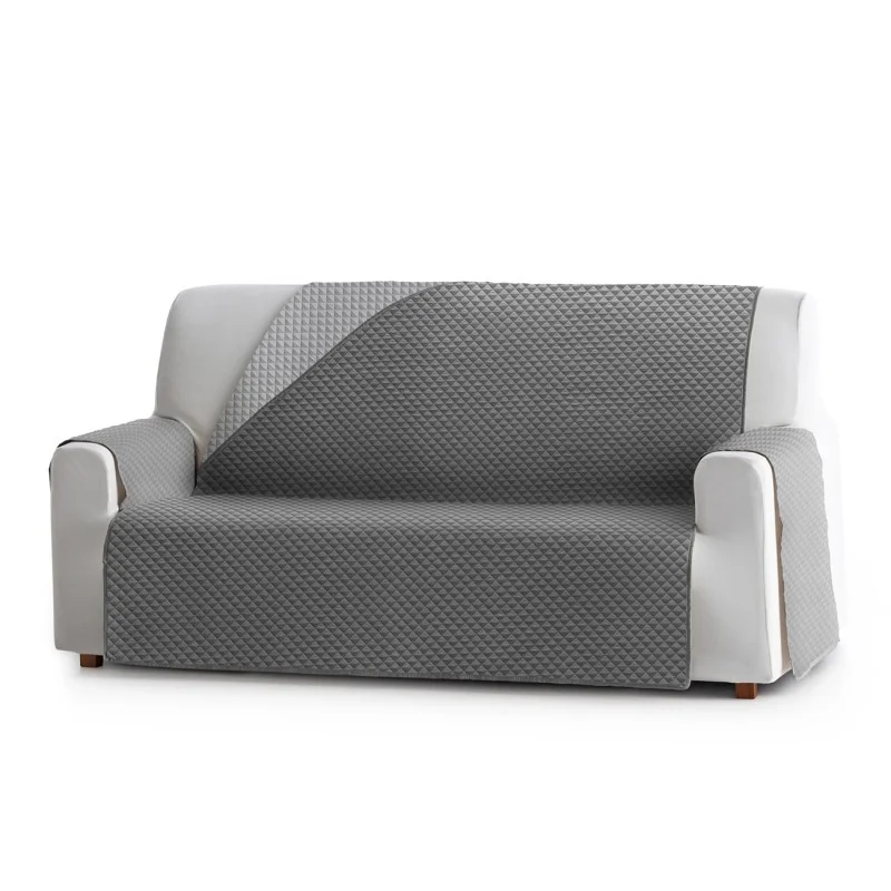 Capa sofá Oslo | Losangos acolchoados | Reversível com estilo moderno | Lavagem fácil