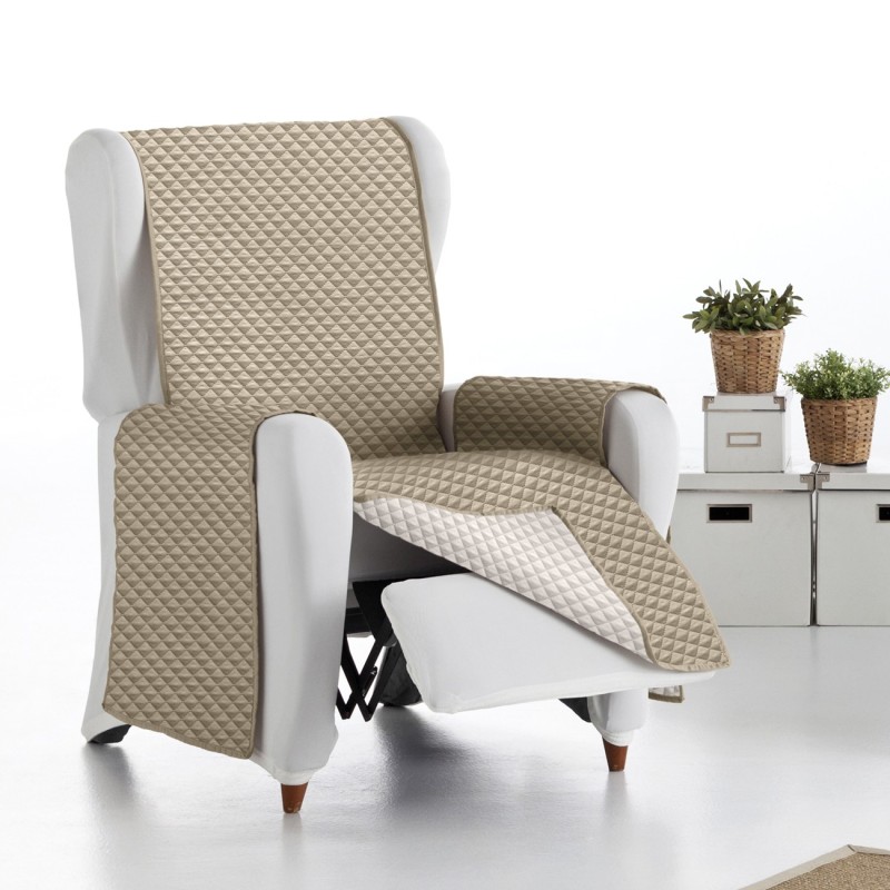 Capa sofá Oslo | Losangos acolchoados | Reversível com estilo moderno | Lavagem fácil Capa sofá Oslo | Losangos acolchoados | Reversível com estilo moderno | Lavagem fácil