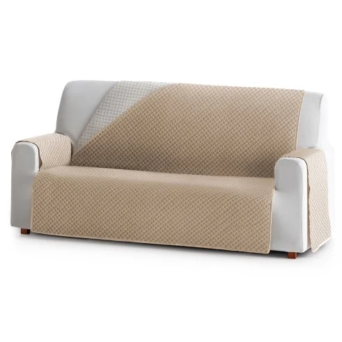 Capa sofá Malmo | Geometria acolchoada | Estilo contemporâneo e reversível | Limpeza fácil