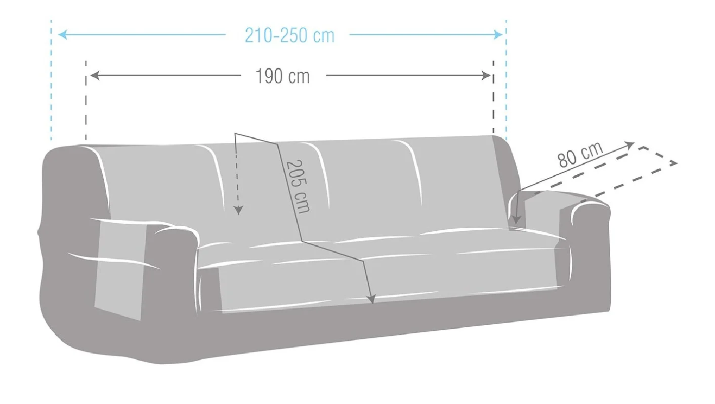 Capa sofá Malmo | Geometria acolchoada | Estilo contemporâneo e reversível | Limpeza fácil