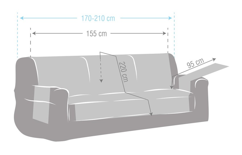 Capa de sofá impermeável modelo Garona