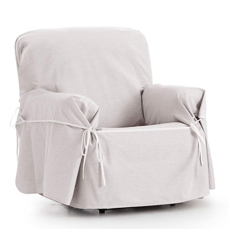 Capa sofá com laços impermeável Garona | Tecido resistente | Ajuste decorativo | Lavável na máquina