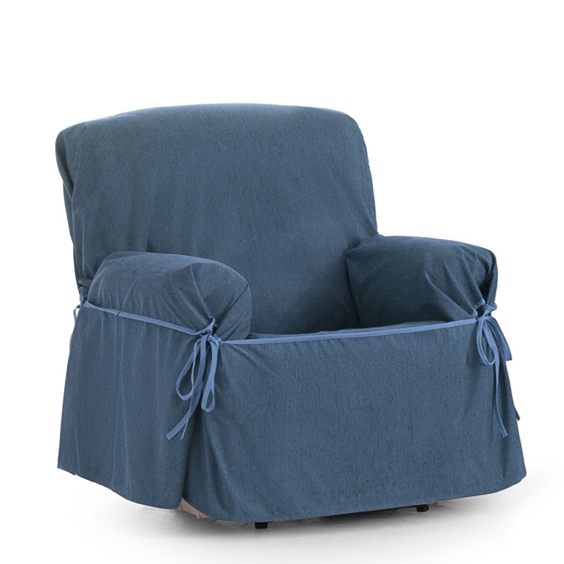 Capa poltrona com laços impermeável Loira | Tecido impermeável | Ajuste decorativo clássico | Lavagem simples Capa poltrona com laços impermeável Loira | Tecido impermeável | Ajuste decorativo clássico | Lavagem simples