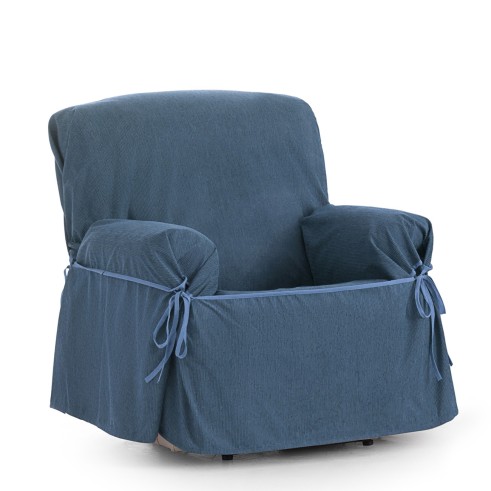 Capa poltrona com laços impermeável Loira | Tecido impermeável | Ajuste decorativo clássico | Lavagem simples
