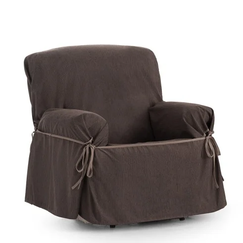 Capa poltrona com laços impermeável Loira | Tecido impermeável | Ajuste decorativo clássico | Lavagem simples