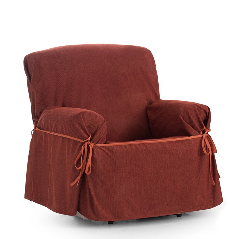 Capa poltrona com laços impermeável Loira | Tecido impermeável | Ajuste decorativo clássico | Lavagem simples Capa poltrona com laços impermeável Loira | Tecido impermeável | Ajuste decorativo clássico | Lavagem simples