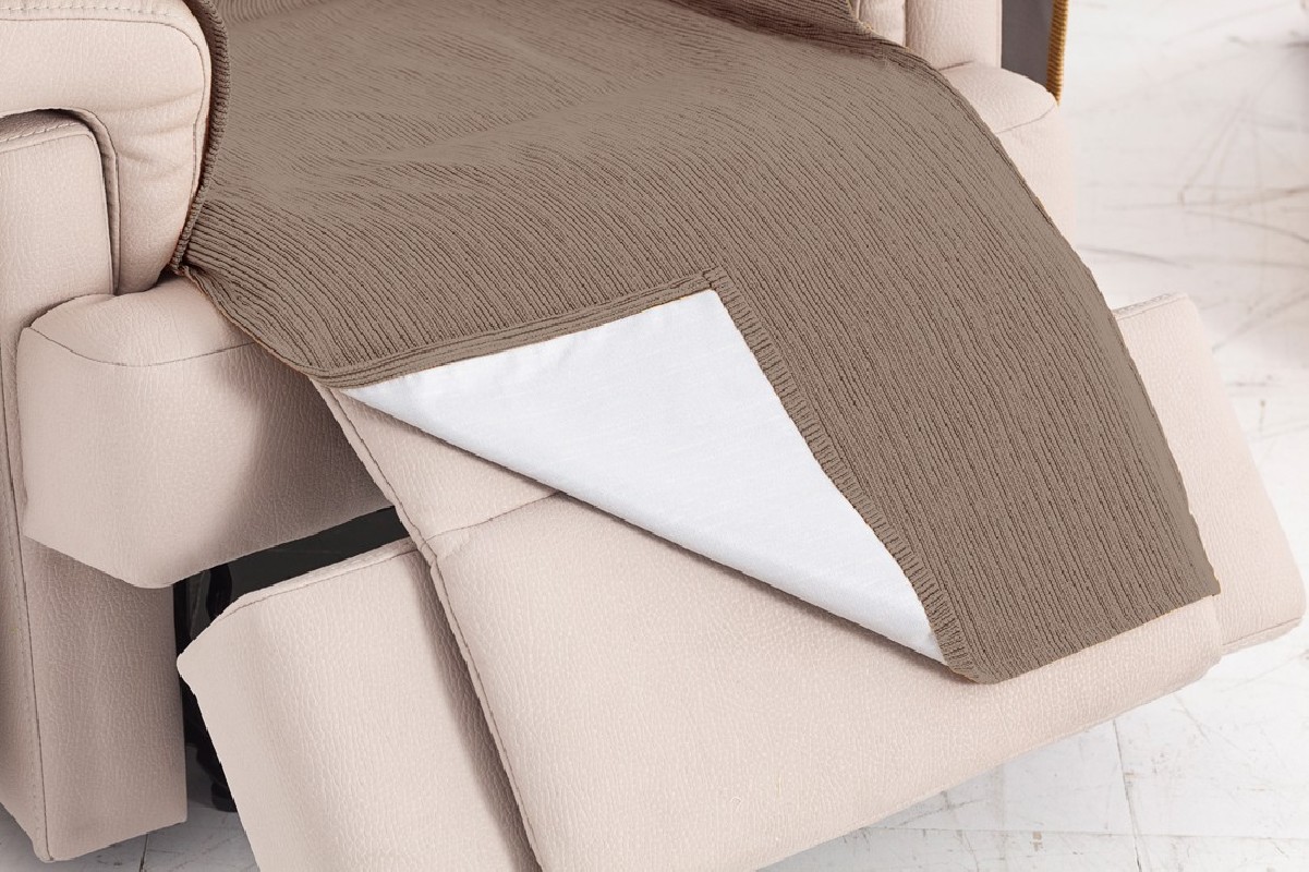 Capa poltrona com laços impermeável Loira | Tecido impermeável | Ajuste decorativo clássico | Lavagem simples Capa poltrona com laços impermeável Loira | Tecido impermeável | Ajuste decorativo clássico | Lavagem simples