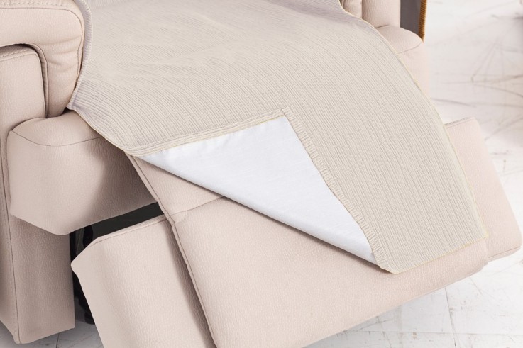 Capa chaise longue impermeável Loira | Tecido canelado | Bolsos funcionais | Lavável na máquina