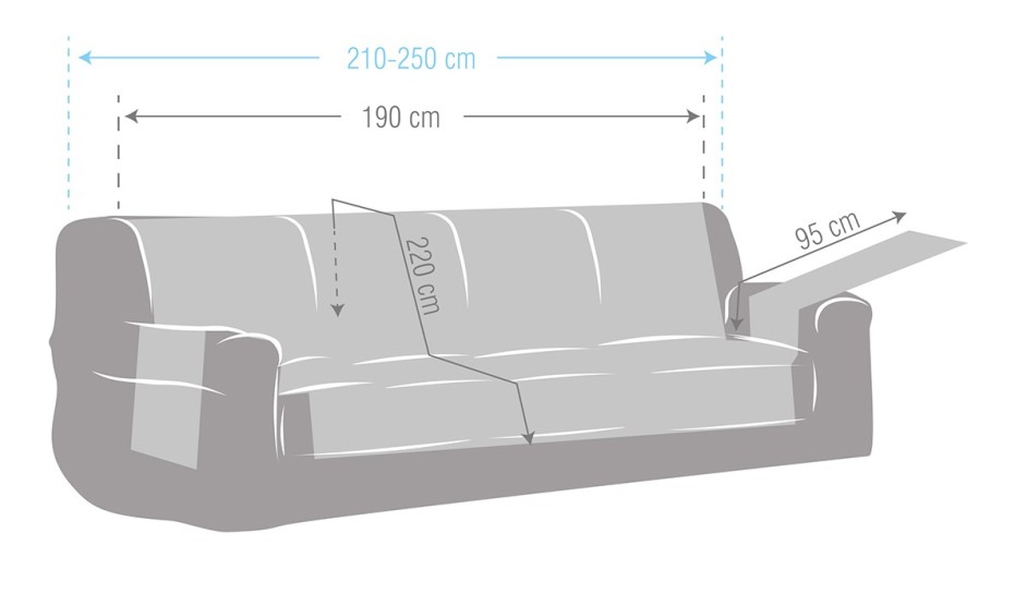 Capa de sofá impermeável Loira Modelo