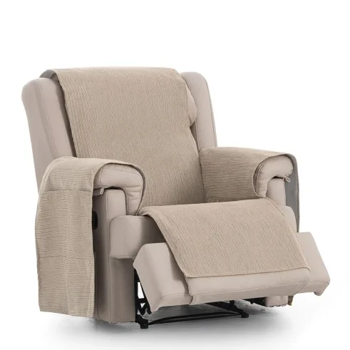 Capa poltrona relax impermeável Loira | Tecido resistente | Bolsos funcionais | Lavagem fácil