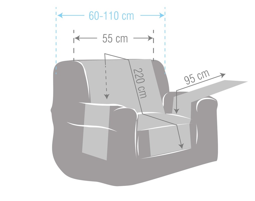 Capa poltrona relax impermeável Loira | Tecido resistente | Bolsos funcionais | Lavagem fácil Capa poltrona relax impermeável Loira | Tecido resistente | Bolsos funcionais | Lavagem fácil
