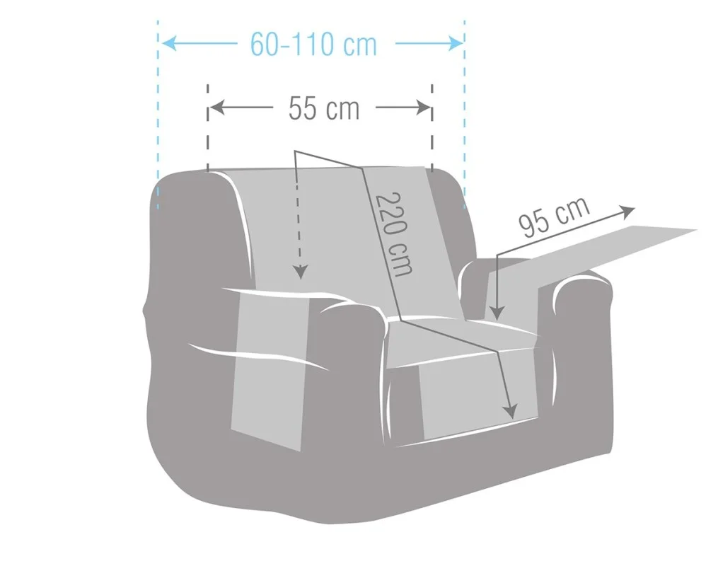 Capa poltrona relax impermeável Loira | Tecido resistente | Bolsos funcionais | Lavagem fácil Capa poltrona relax impermeável Loira | Tecido resistente | Bolsos funcionais | Lavagem fácil