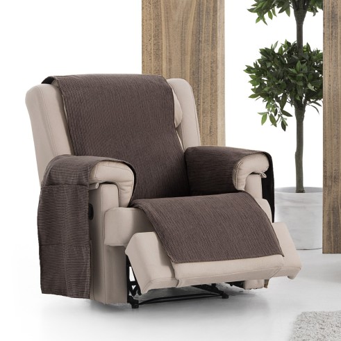 Capa poltrona relax impermeável Loira | Tecido resistente | Bolsos funcionais | Lavagem fácil