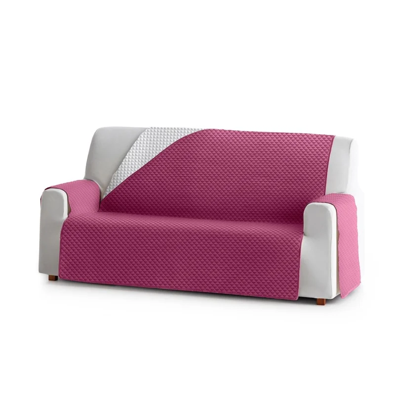 Capa sofá acolchoada impermeável Oslo Protect | Losangos modernos | Estilo reversível | Proteção lavável
