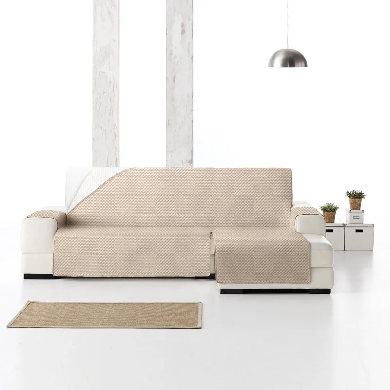 Capa chaise longue acolchoada Oslo Protect | Losangos suaves | Proteção parcial elegante | Reversível e lavável Capa chaise longue acolchoada Oslo Protect | Losangos suaves | Proteção parcial elegante | Reversível e lavável