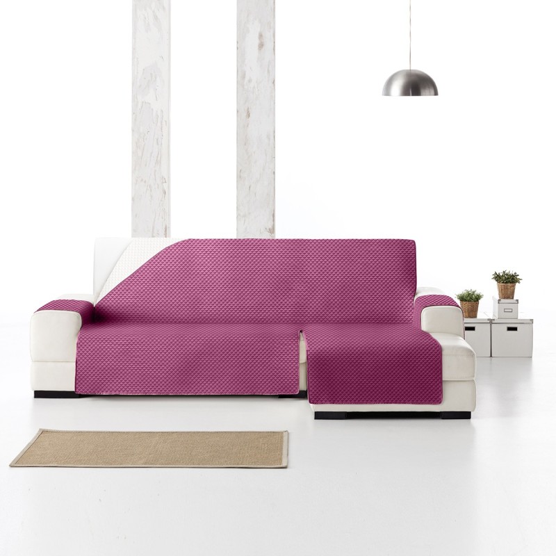 Capa chaise longue acolchoada Oslo Protect | Losangos suaves | Proteção parcial elegante | Reversível e lavável Capa chaise longue acolchoada Oslo Protect | Losangos suaves | Proteção parcial elegante | Reversível e lavável