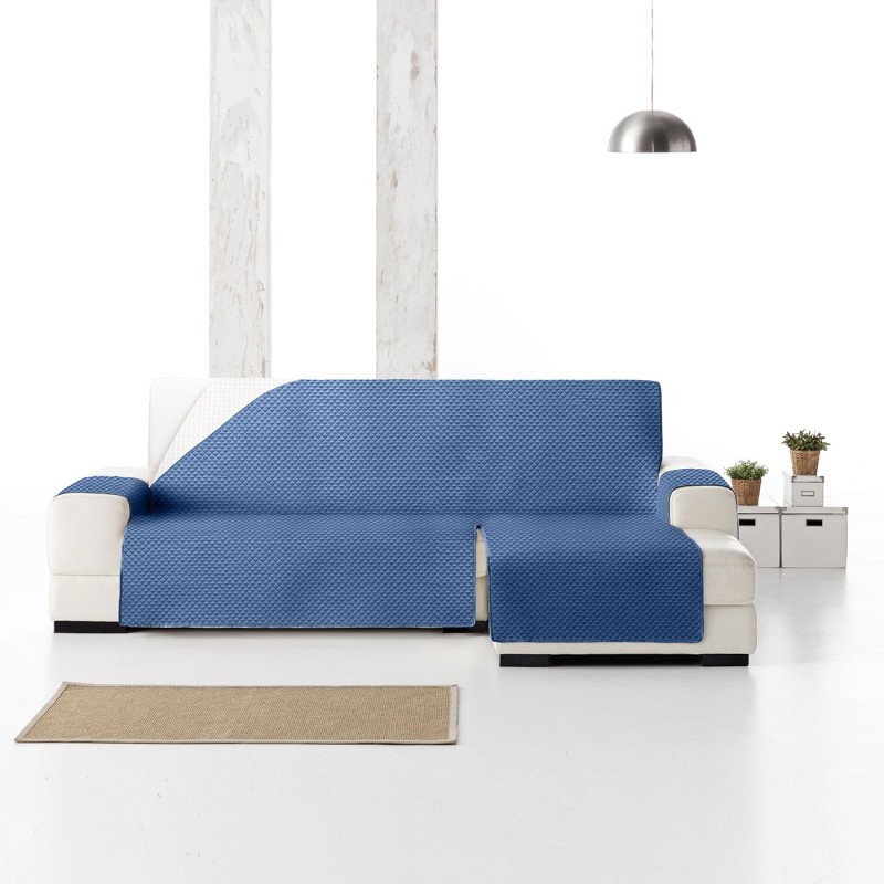 Capa chaise longue acolchoada Oslo Protect | Losangos suaves | Proteção parcial elegante | Reversível e lavável Capa chaise longue acolchoada Oslo Protect | Losangos suaves | Proteção parcial elegante | Reversível e lavável