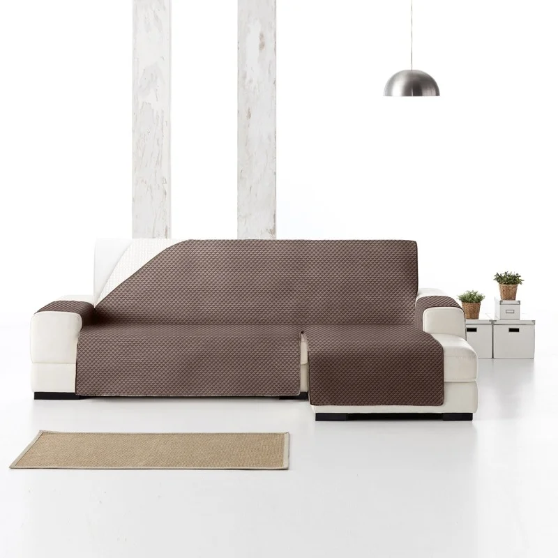 Capa chaise longue acolchoada Oslo Protect | Losangos suaves | Proteção parcial elegante | Reversível e lavável