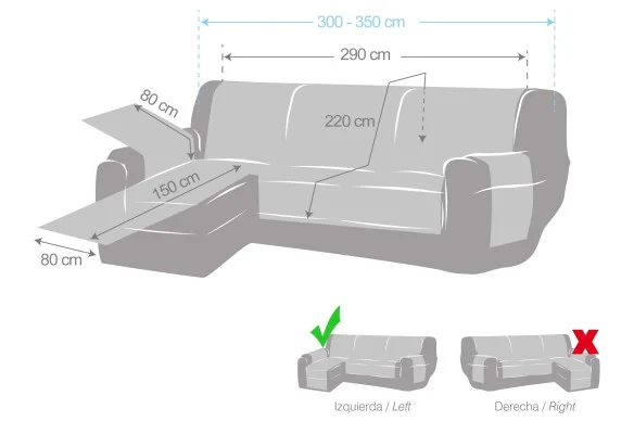 Capa para a Chaise Longue Levante