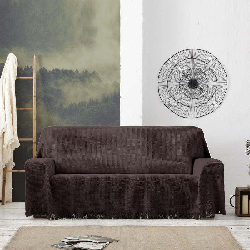 Manta waffle Amazonas | Textura em relevo | Estilo natural e moderno | Lavável na máquina