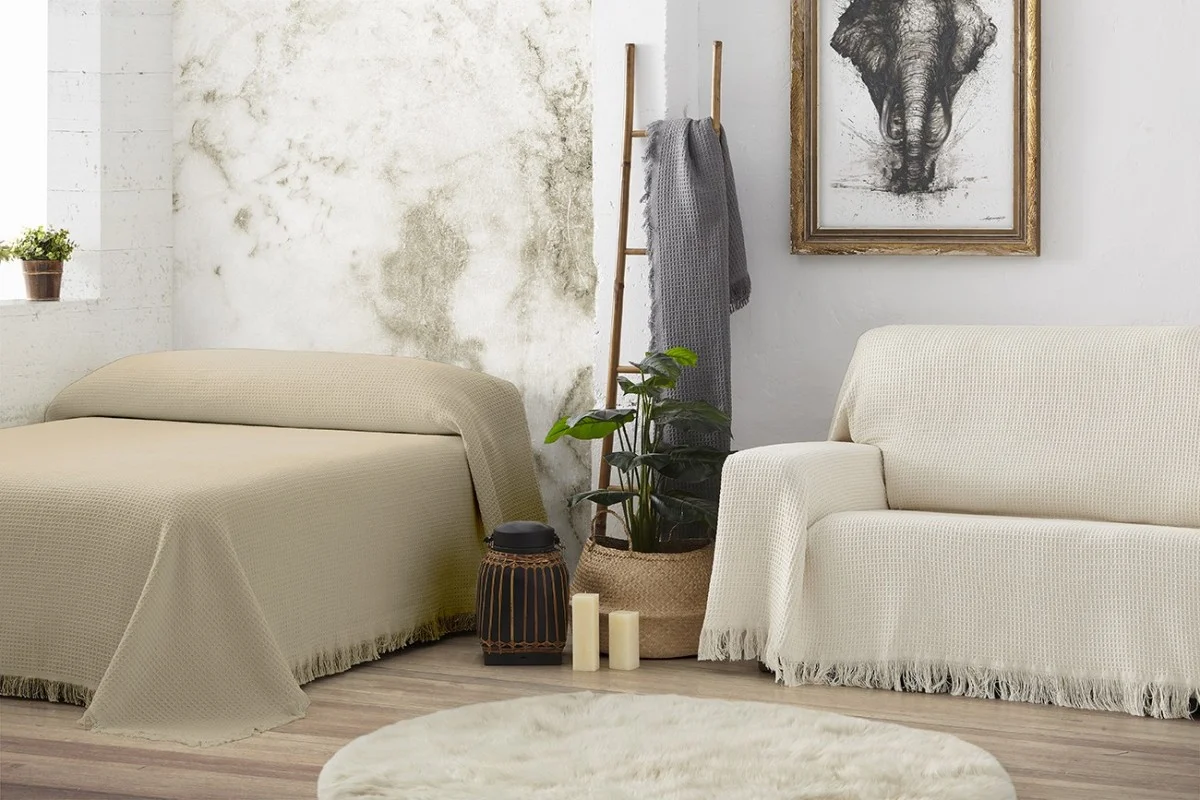 Manta waffle Amazonas | Textura em relevo | Estilo natural e moderno | Lavável na máquina Manta waffle Amazonas | Textura em relevo | Estilo natural e moderno | Lavável na máquina