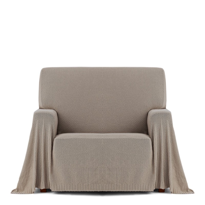 Manta multiusos Cotonet | Textura entrelaçada | Proteção decorativa | Suave e lavável