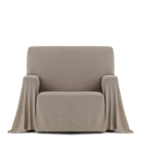 Manta multiusos Cotonet | Textura entrelaçada | Proteção decorativa | Suave e lavável