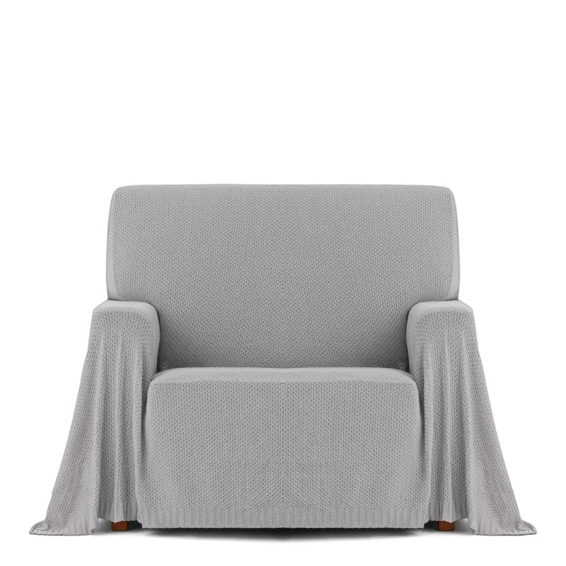 Manta multiusos Cotonet | Textura entrelaçada | Proteção decorativa | Suave e lavável