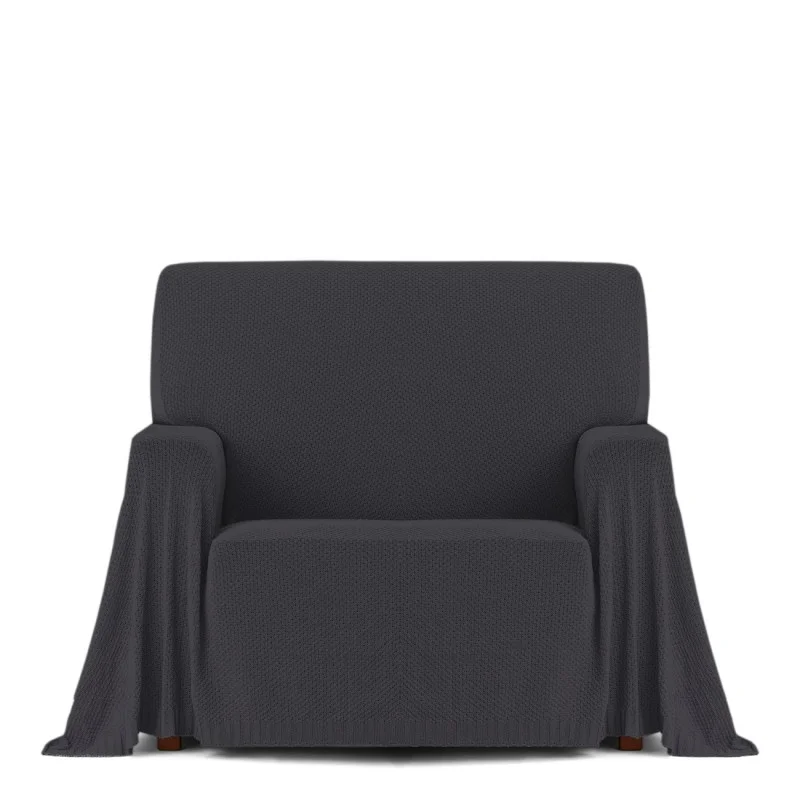 Manta multiusos Cotonet | Textura entrelaçada | Proteção decorativa | Suave e lavável